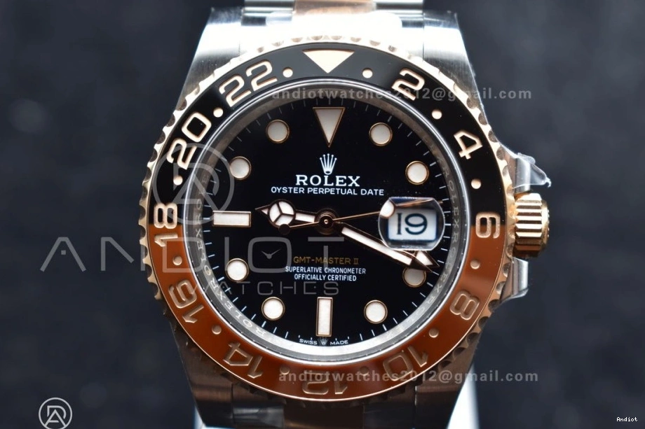 II DD3285 CHS Edition Factory Best RG Bracelet Ceramic Brown 126711 Black GMT-Master Clean CHNR on SS 0112